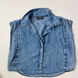 Kithenish Sleeveless Denim Shirt
